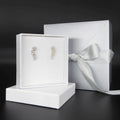 Fleur Cascading Flower Earrings in Recycled Silver