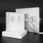 Fleur Cascading Flower Earrings in Recycled Silver