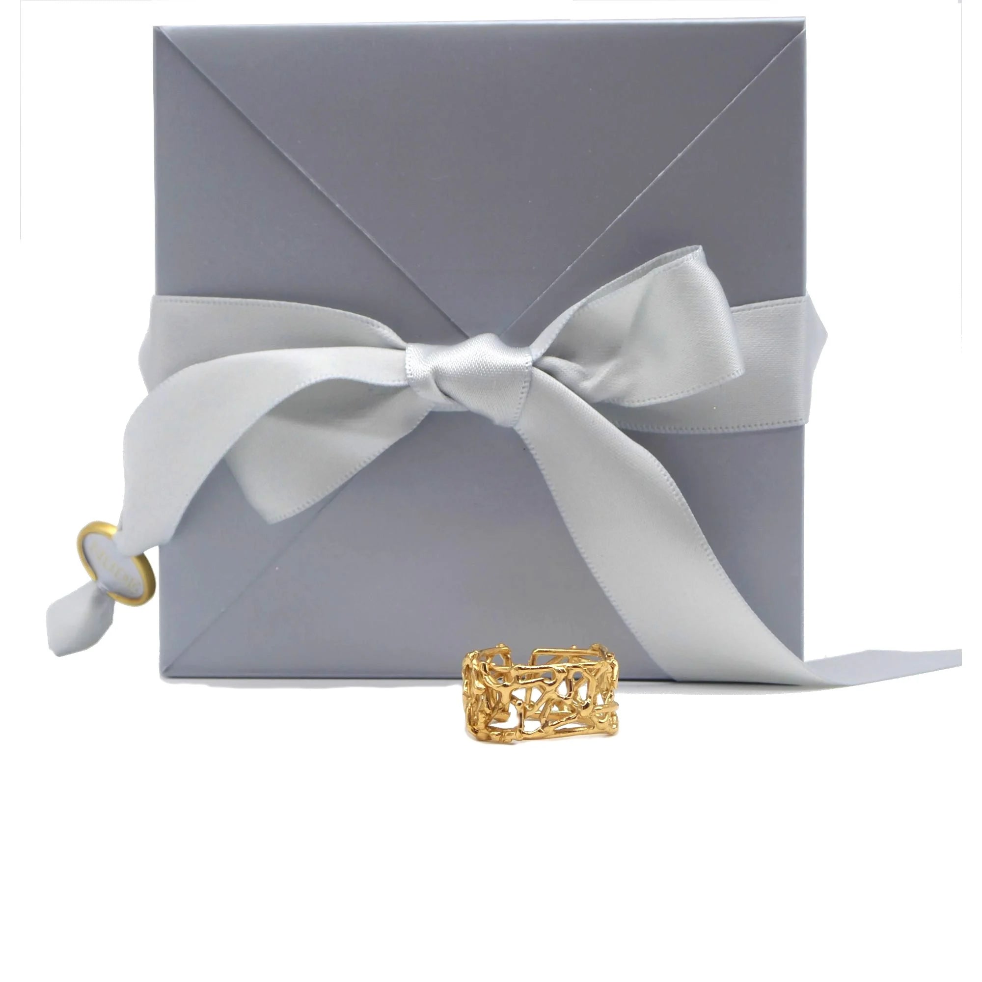 Gold Web Cuff Ring
