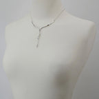 Dripping Silver Necklace