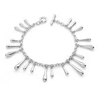 Multi Drip Silver Bracelet
