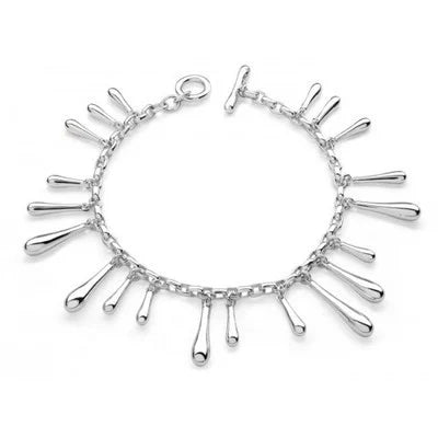 Multi Drip Silver Bracelet