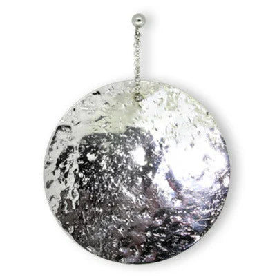 Glitter Ball Silver Earrings (medium)