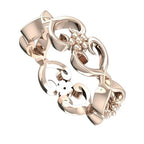Flowers On The Vine, Rose Gold Floral Patterned Wedding Ring