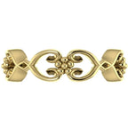 Flowers On The Vine, Yellow Gold Floral Patterned Wedding Ring