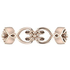 Flowers On The Vine, Rose Gold Floral Patterned Wedding Ring