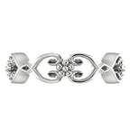 Flowers On The Vine,  White Gold Or Platinum Floral Patterned Wedding Ring