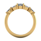 Maisie Oval Diamond Five Stone Ring in 18ct Yellow Gold