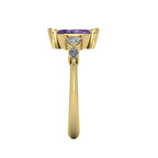 Maisie Marquise Violet Sapphire & Diamond Ring in 18ct Yellow Gold