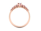 Harlequin Ruby & Pink Sapphire Ring in 18ct Rose Gold