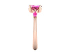 Maisie Oval Pink Sapphire & Ruby Ring in 18ct Rose Gold