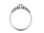 Harlequin Blue Sapphire, Diamond & Ruby Ring in 18ct White Gold