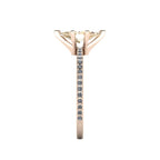Amoret Marquise Champagne Diamond Rose Gold Engagement Ring