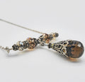 Up Cycled Silver & Crystal Necklace