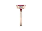 Maisie Marquise Ruby & Diamond Ring in 18ct Rose Gold
