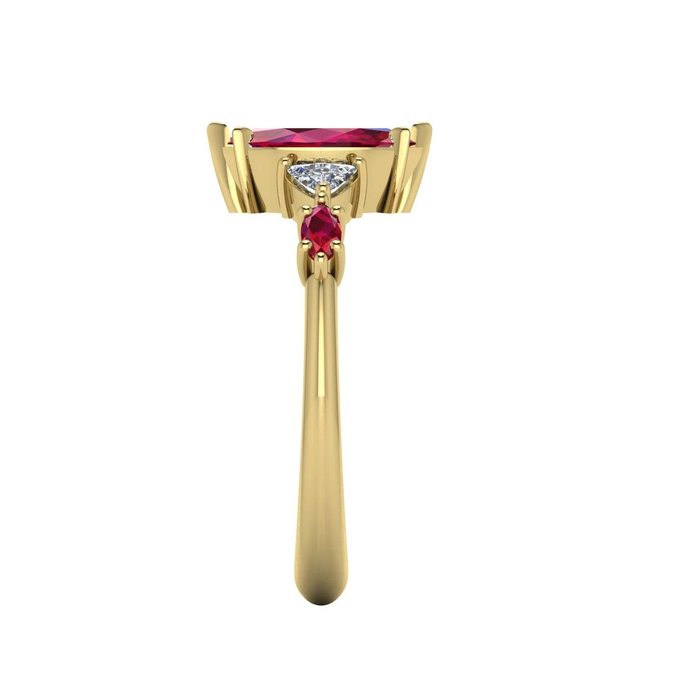 Maisie Marquise Ruby & Diamond Ring in 18ct Yellow Gold