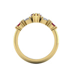Maisie Marquise Ruby & Diamond Ring in 18ct Yellow Gold