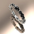 Black Diamond Allsorts ring featuring marquise and brilliant-cut stones in 18ct white gold.