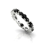 Black Diamond Allsorts ring featuring marquise and brilliant-cut stones in 18ct white gold.