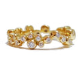 Gold bubble style diamond eternity ring.