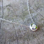 Floating Diamond 18 Carat White Gold Solitaire Pendant - 0.25 carat