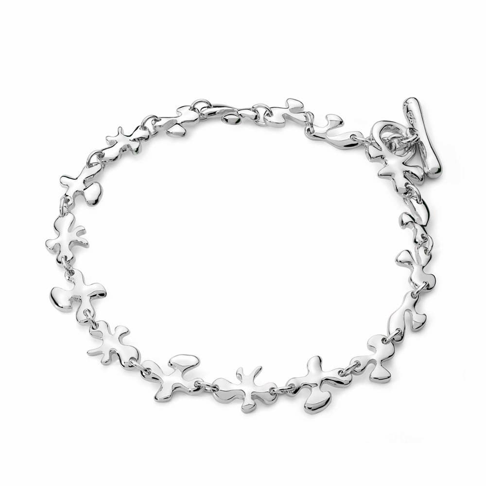 Fine Silver Splat Bracelet