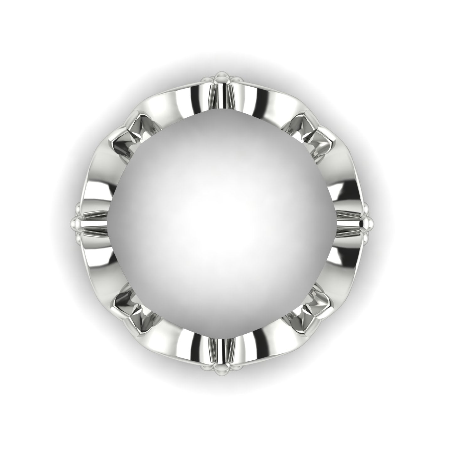 Flowers On The Vine,  White Gold Or Platinum Floral Patterned Wedding Ring