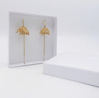 Gold Web Earrings