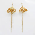 Gold Web Earrings