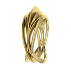 Infinity Armour Ring in 18ct Yellow Gold