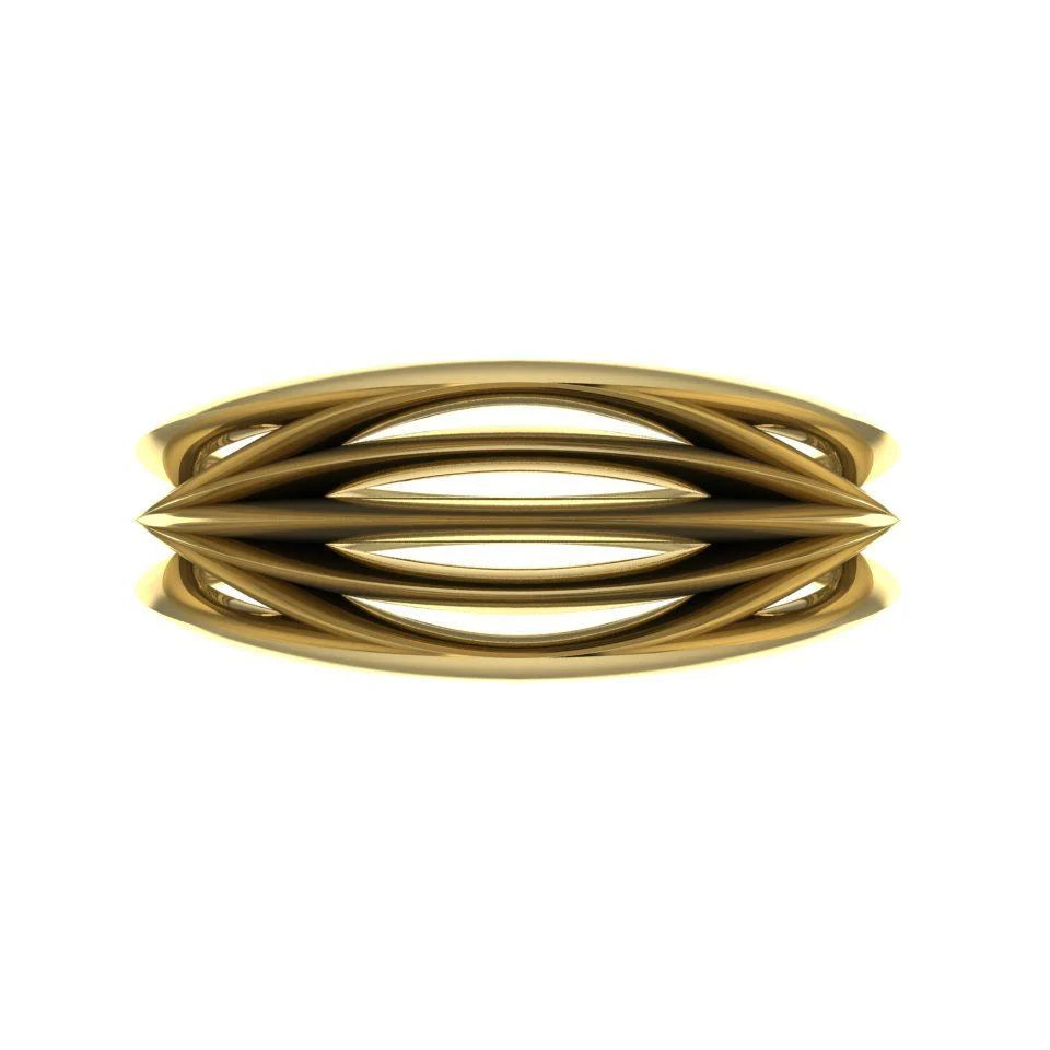 Infinity Armour Ring in 18ct Yellow Gold