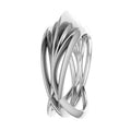 Infinity Armour Ring in White Gold or Platinum