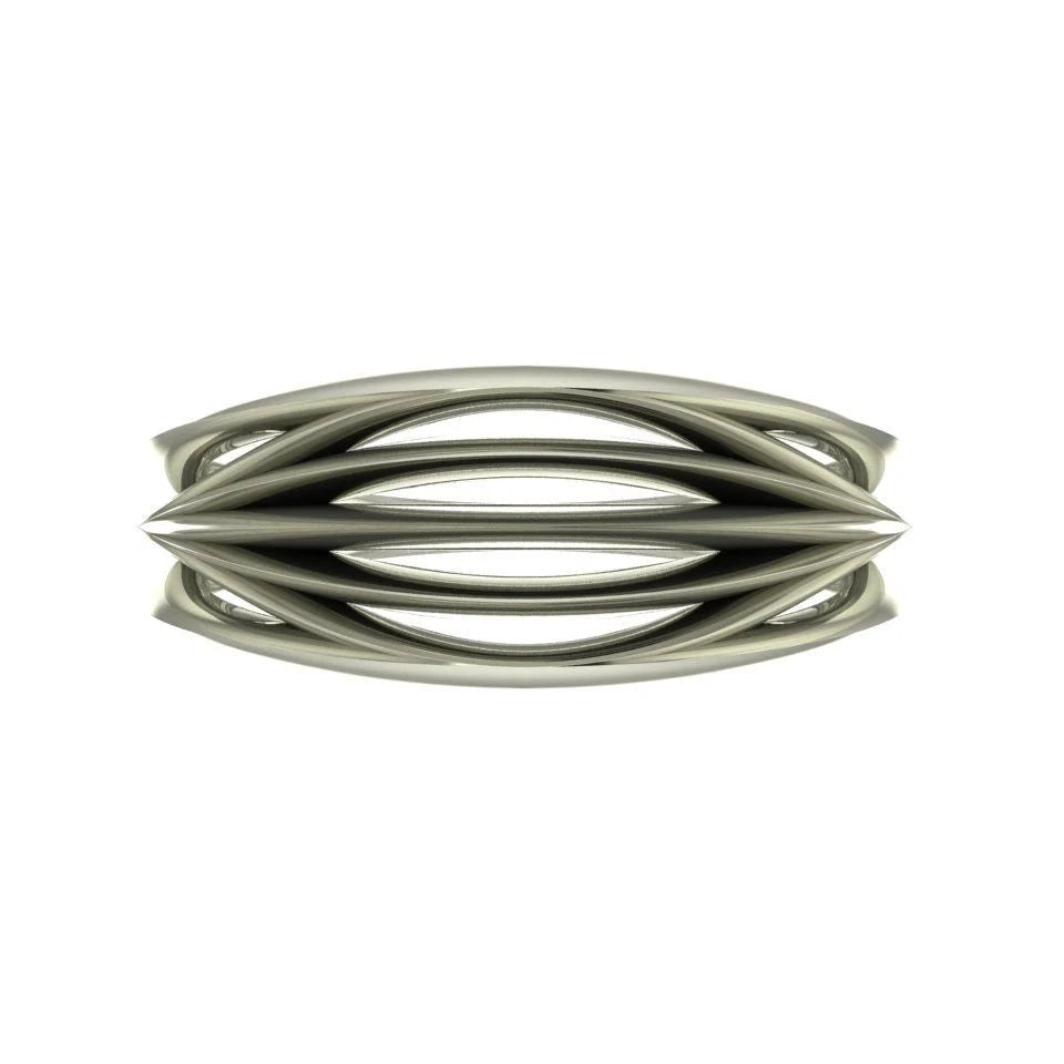 Infinity Armour Ring in White Gold or Platinum