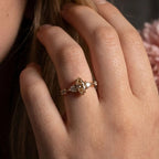 Maisie Marquise Champagne Diamond Ring in 18ct Rose Gold