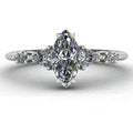 Maisie Marquise Diamond Five Stone Ring in White Gold or Platinum