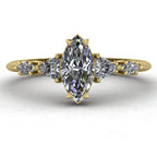 Maisie Marquise Diamond Five Stone Ring in 18ct Yellow Gold