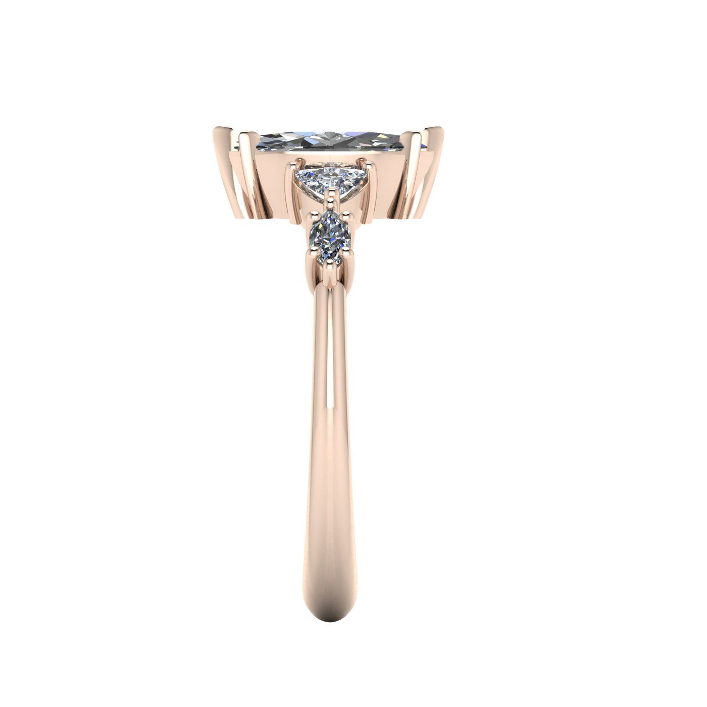 Maisie Marquise Diamond Five Stone Ring in 18ct Rose Gold