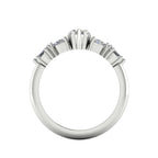 Maisie Lab-Grown Marquise Diamond Five Stone Ring in White Gold or Platinum