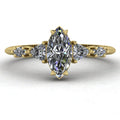 Maisie Lab-Grown Marquise Diamond Five Stone Ring in 18ct Yellow Gold