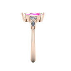 Maisie Marquise Pink Sapphire & Diamond Ring in 18ct Rose Gold