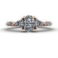Maisie Oval Diamond Five Stone Ring in 18ct Rose Gold