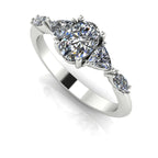 Maisie Oval Diamond Five Stone Ring in White Gold or Platinum
