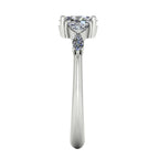 Maisie Oval Diamond Five Stone Ring in White Gold or Platinum
