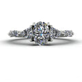 Maisie Oval Diamond Five Stone Ring in White Gold or Platinum