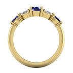 Maisie Oval Blue Sapphire & Diamond Ring