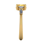 Maisie Oval Yellow Sapphire & Diamond Ring in 18ct Yellow Gold