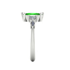 Maisie Marquise Tsavorite & Diamond Ring in White Gold or Platinum