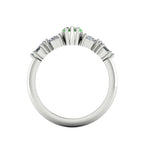 Maisie Marquise Tsavorite & Diamond Ring in White Gold or Platinum