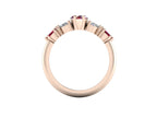 Maisie Marquise Ruby & Diamond Ring in 18ct Rose Gold