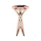 Infinity Marquise Ruby Ring in 18ct Rose Gold